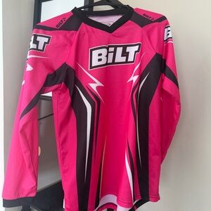 BILT Women's Pink Graphic Long-Sleeve Jersey